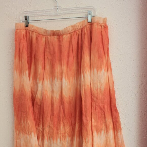 Chico's Dresses & Skirts - #425 Chico's Orange Cream-Colored Skirt Size 2 (12)